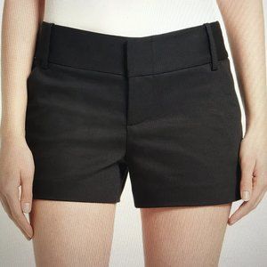 Alice + Olivia Mid-Rise Black Shorts